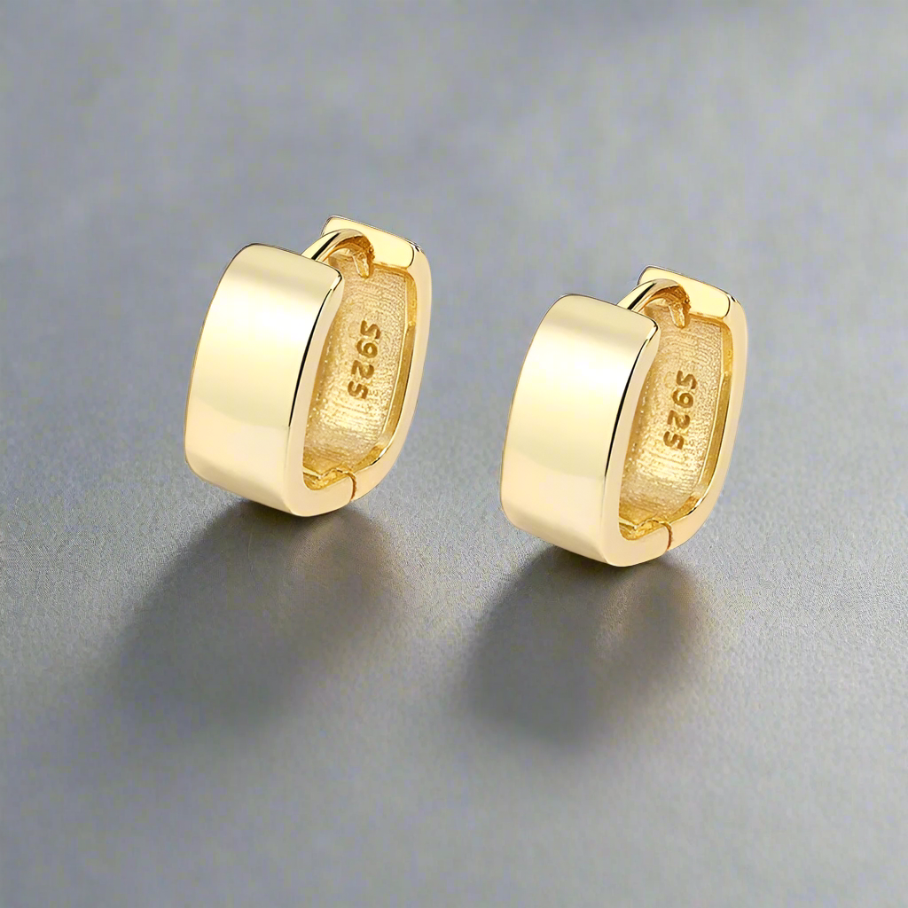 Négyzet ezüst fülbevaló - Eyla Jewelry