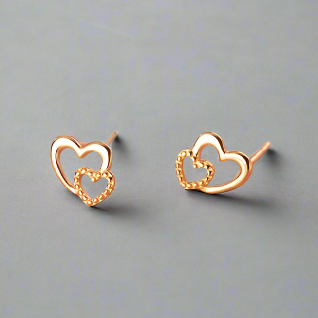 Duplaszív ezüst fülbevaló - Eyla Jewelry