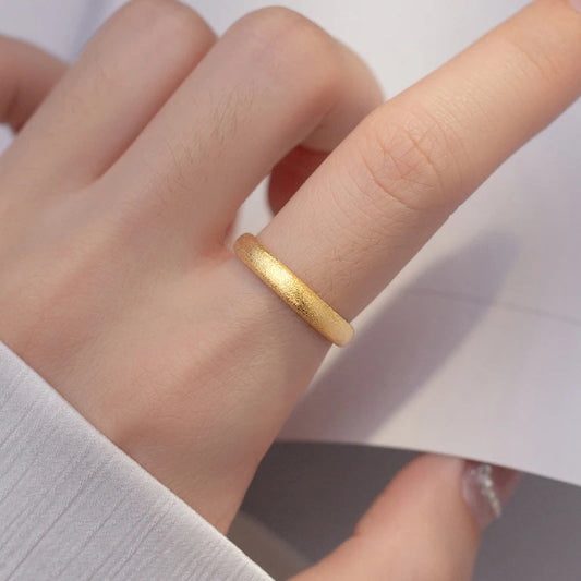 Homok hatású ezüst gyűrű