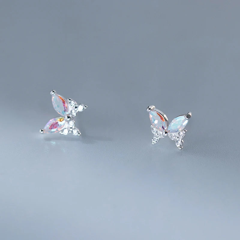 Ragyogó pillangó ezüst fülbevaló - Eyla Jewelry