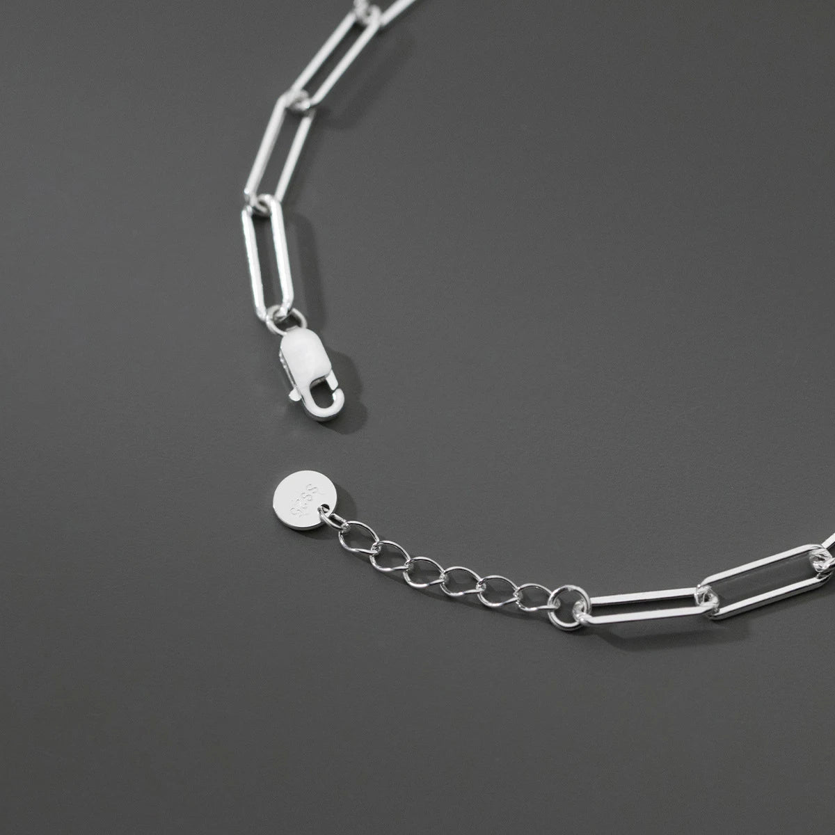 Lánc hatású ezüst karkötő