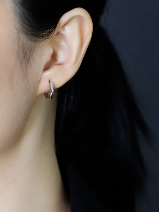 Csavart természet ezüst fülbevaló