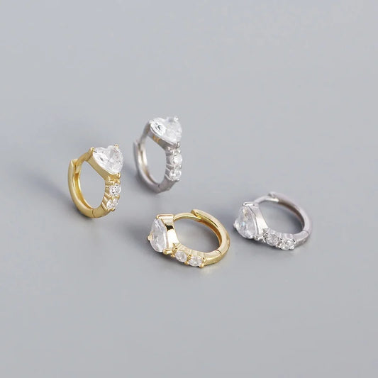 Ragyogó szeretet ezüst fülbevaló