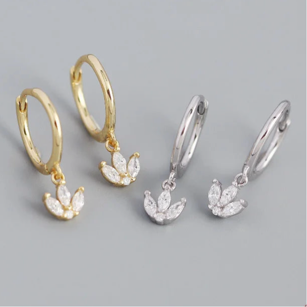 Tulipános ezüst fülbevaló - Eyla Jewelry