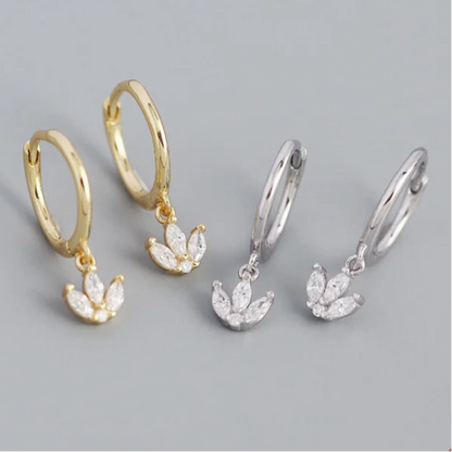 Tulipános ezüst fülbevaló - Eyla Jewelry