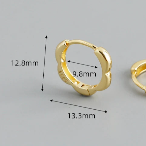 Különleges felhők ezüst fülbevaló - Eyla Jewelry