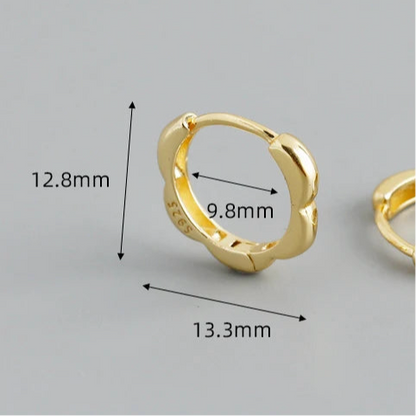 Különleges felhők ezüst fülbevaló - Eyla Jewelry