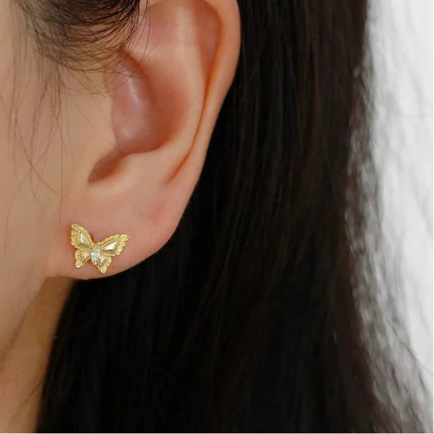 Fenséges pillangó ezüst fülbevaló - Eyla Jewelry