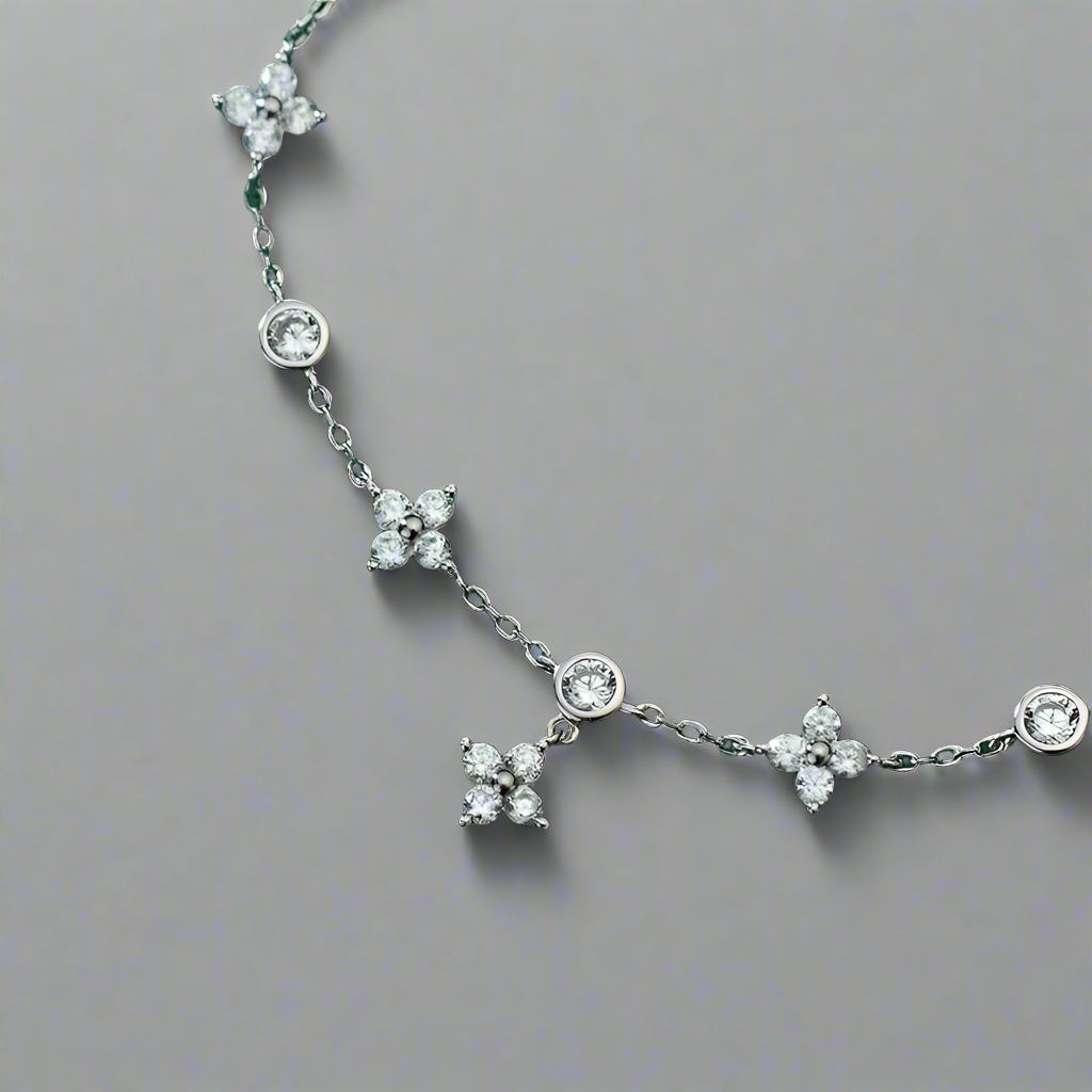 Ragyogó gyémánt ezüst karkötő - Eyla Jewelry