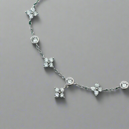 Ragyogó gyémánt ezüst karkötő - Eyla Jewelry