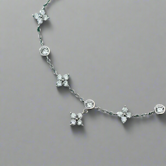 Ragyogó gyémánt ezüst karkötő - Eyla Jewelry