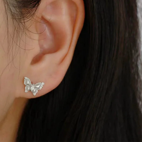 Fenséges pillangó ezüst fülbevaló - Eyla Jewelry