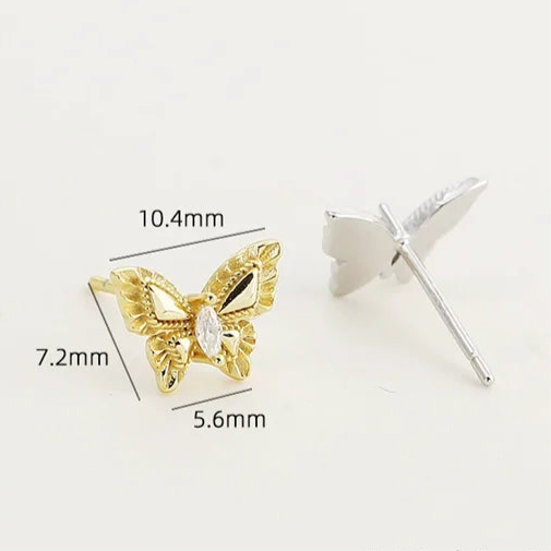 Fenséges pillangó ezüst fülbevaló - Eyla Jewelry
