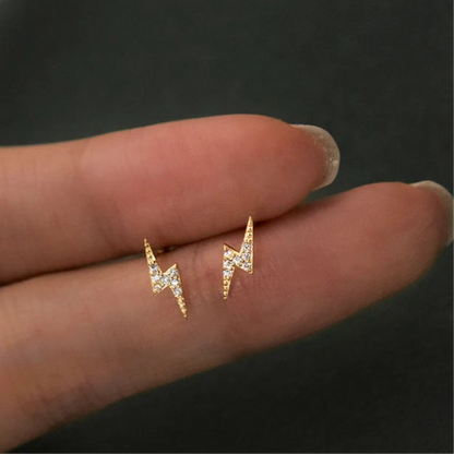 Kicsi villám ezüst fülbevaló - Eyla Jewelry