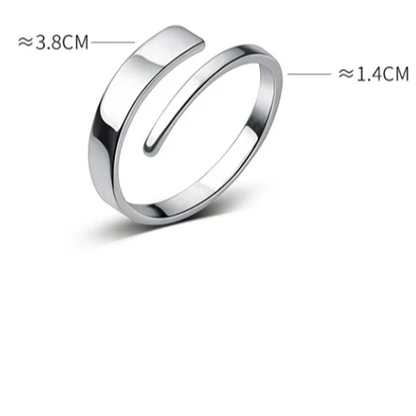 letisztult spirál ezüst gyűrű - Eyla Jewelry