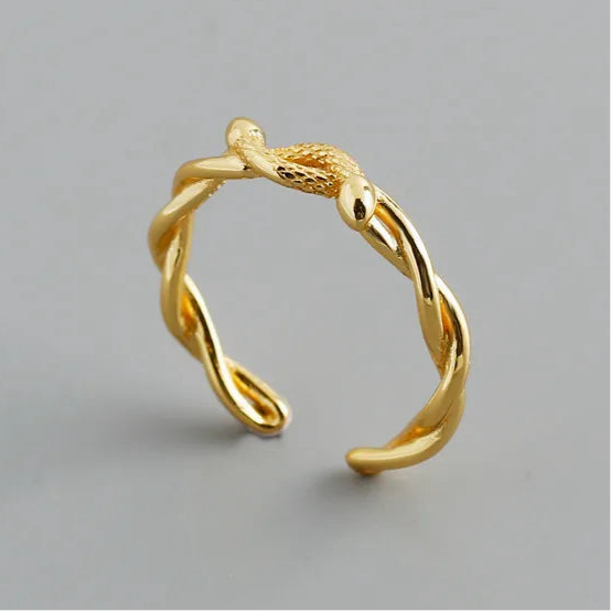 Kígyó ezüst gyűrű - Eyla Jewelry