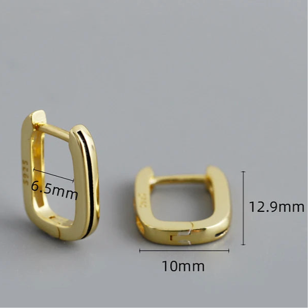 Ovális ezüst fülbevaló - Eyla Jewelry