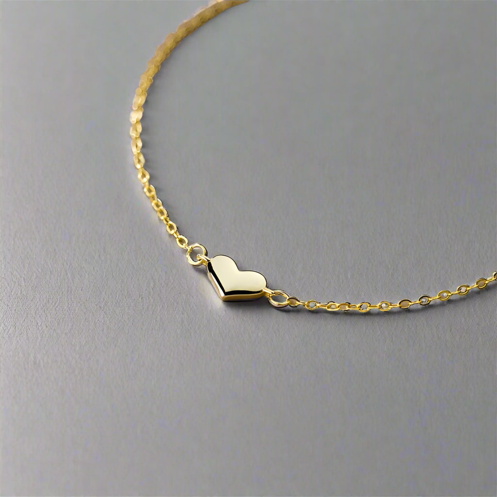 Minimalista szivecskés ezüst karkötő - Eyla Jewelry