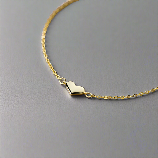 Minimalista szivecskés ezüst karkötő - Eyla Jewelry