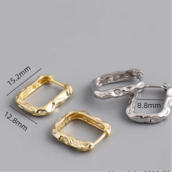 Csavart álom ezüst fülbevaló - Eyla Jewelry