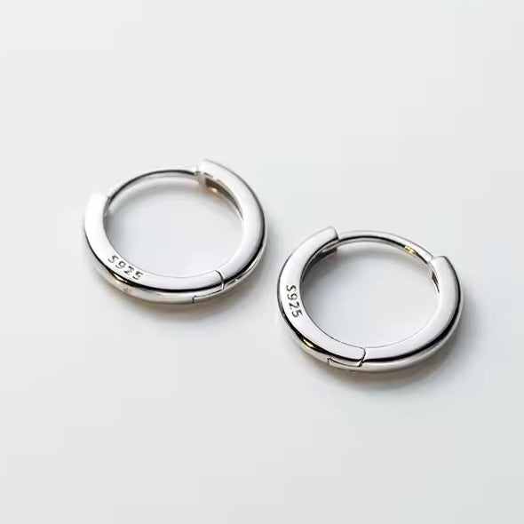 Lekerekített karika-fülbevaló - Eyla Jewelry