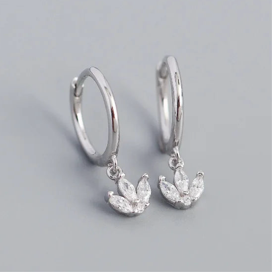 Tulipános ezüst fülbevaló - Eyla Jewelry