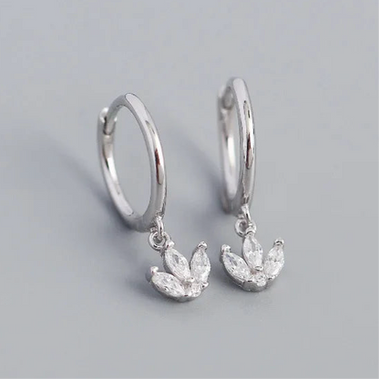 Tulipános ezüst fülbevaló - Eyla Jewelry