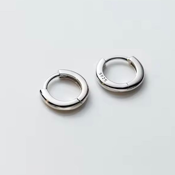 Lekerekített karika-fülbevaló - Eyla Jewelry