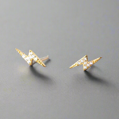 Kicsi villám ezüst fülbevaló - Eyla Jewelry