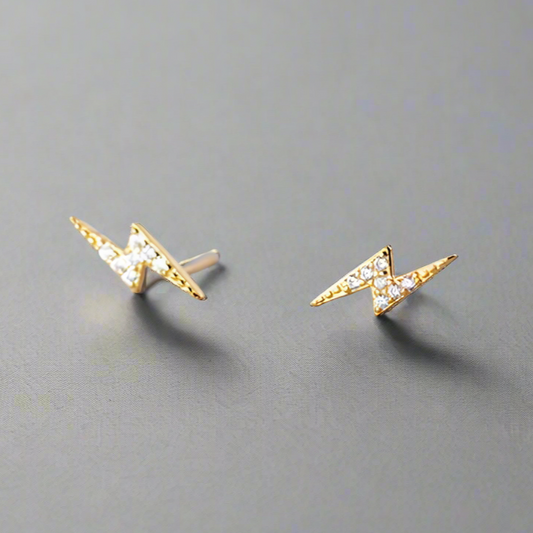 Kicsi villám ezüst fülbevaló - Eyla Jewelry