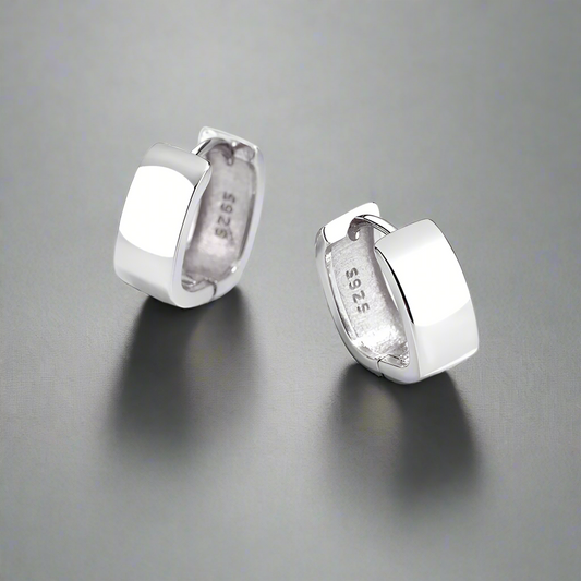 Négyzet ezüst fülbevaló - Eyla Jewelry