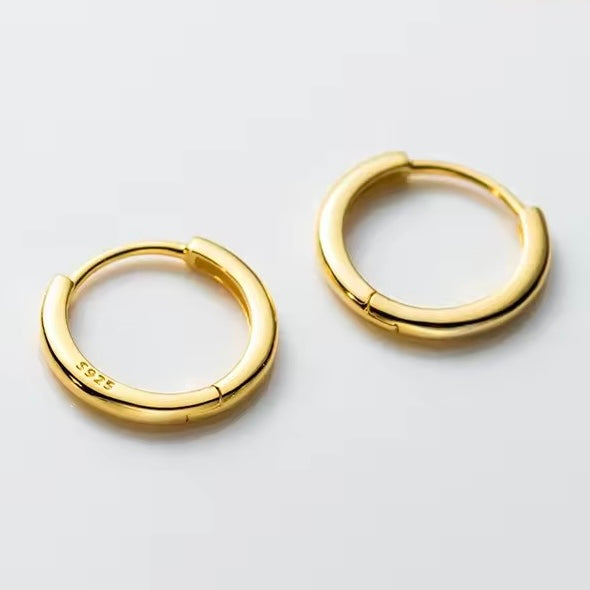 Lekerekített karika-fülbevaló - Eyla Jewelry