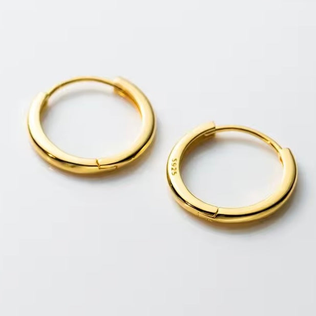 Lekerekített karika-fülbevaló - Eyla Jewelry