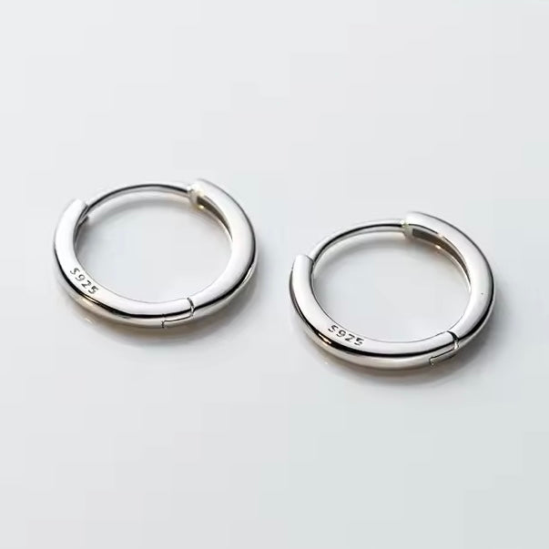 Lekerekített karika-fülbevaló - Eyla Jewelry