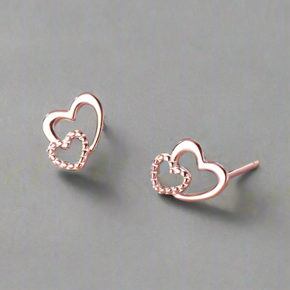 Duplaszív ezüst fülbevaló - Eyla Jewelry