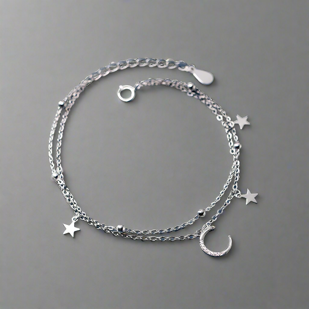 Ragyogó hold ezüst karkötő - Eyla Jewelry