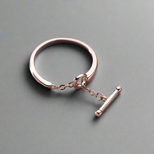 Láncos sterling ezüst gyűrű - Eyla Jewelry