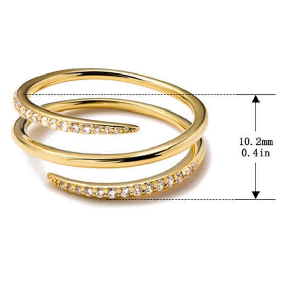 Háromsoros ezüst gyűrű - Eyla Jewelry