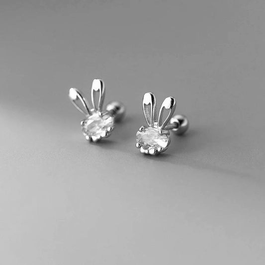 Nyuszis ezüst fülbevaló