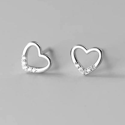 Letisztult szeretet ezüst fülbevaló - Eyla Jewelry