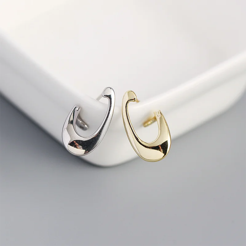 Természetes formavilágú ezüst fülbevaló - Eyla Jewelry