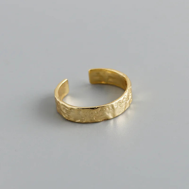 Rusztikus hatású ezüst gyűrű - Eyla Jewelry