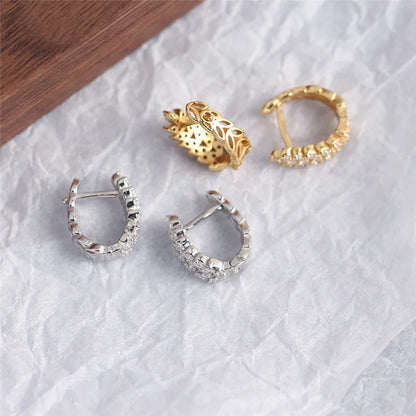 Ragyogó természet ezüst fülbevaló - Eyla Jewelry