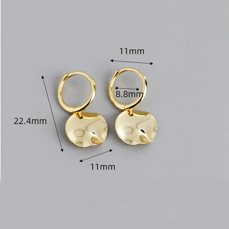 Különleges kör ezüst fülbevaló - Eyla Jewelry