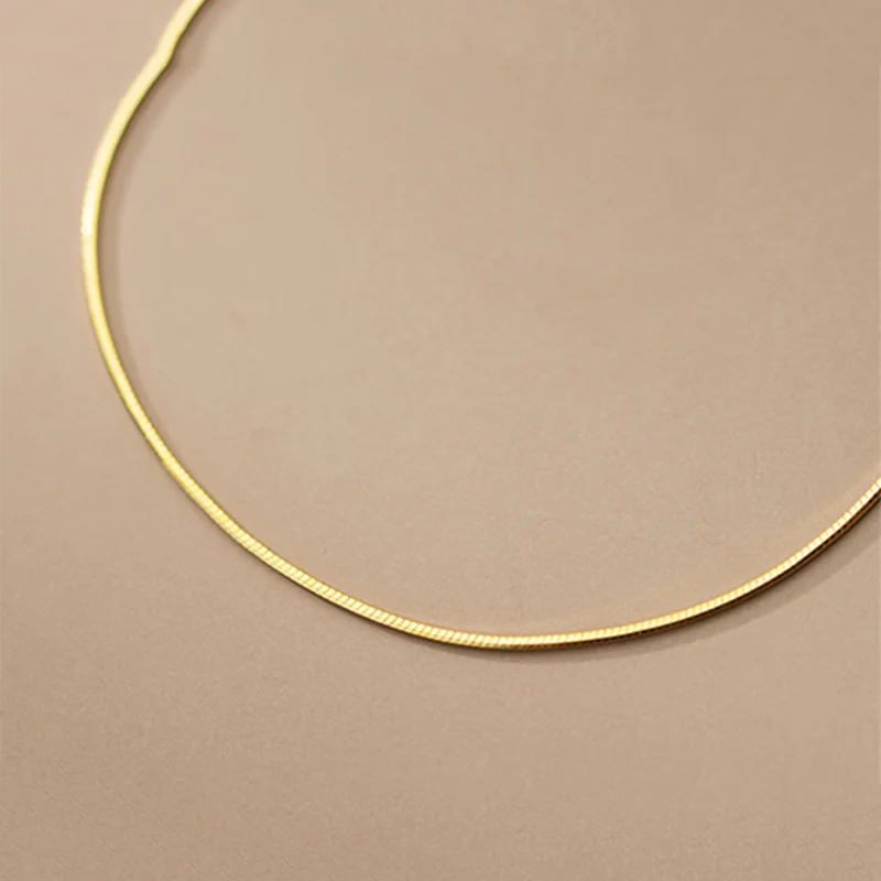 Kígyó minimalista ezüst karkötő - Eyla Jewelry