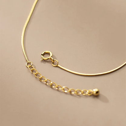 Kígyó minimalista ezüst karkötő - Eyla Jewelry