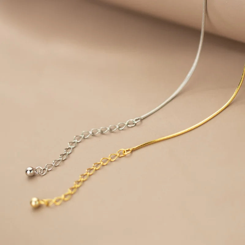 Kígyó minimalista ezüst karkötő - Eyla Jewelry