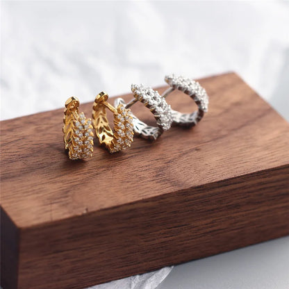 Ragyogó természet ezüst fülbevaló - Eyla Jewelry