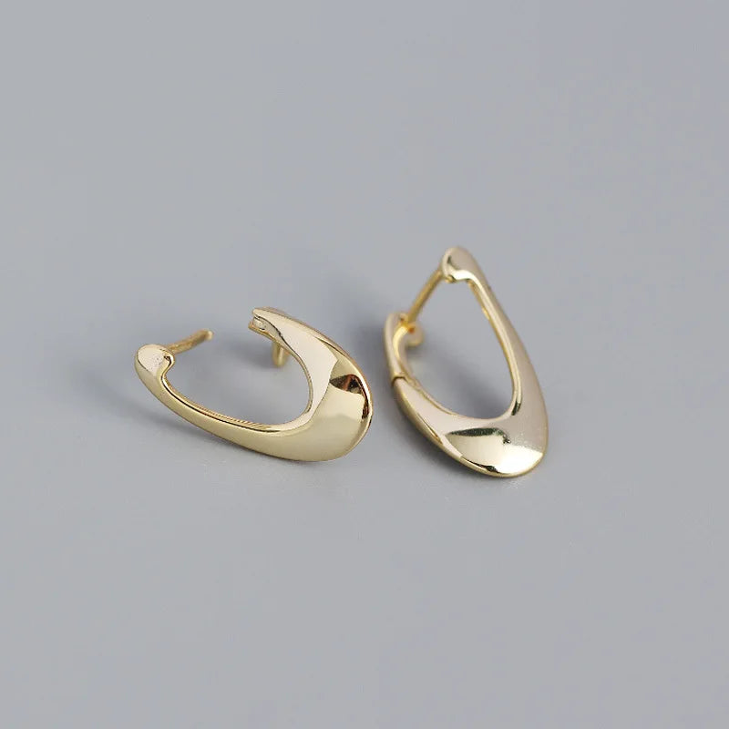 Természetes formavilágú ezüst fülbevaló - Eyla Jewelry