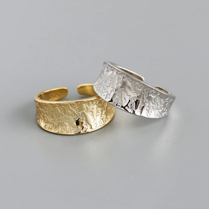 Íves rusztikus ezüst gyűrű - Eyla Jewelry